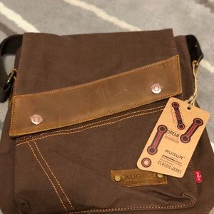 Brown cross body bag